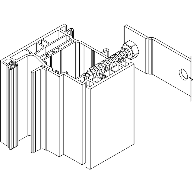 FMS-Anker an Kunststofffenster mit Schraubkanal
