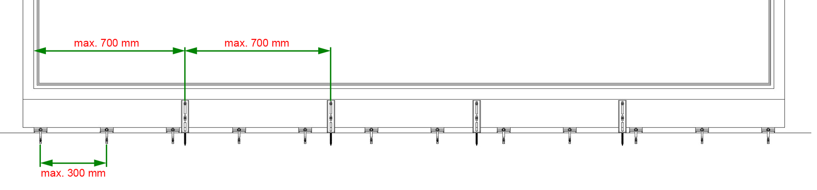 HST-SL-Console fixing points