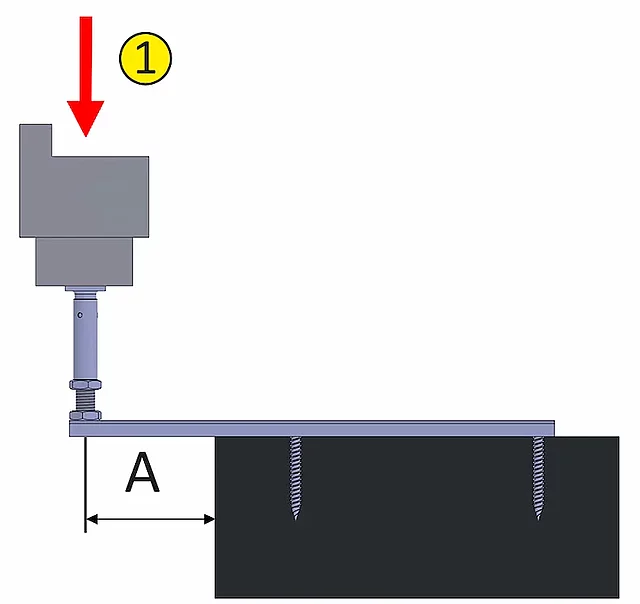Load transfer J-Strut