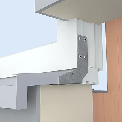Direct-Window Sill Bracket aluminium flush