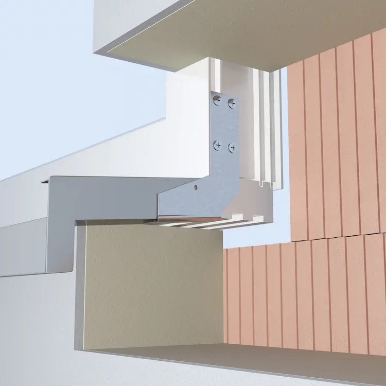 Direct-Window Sill Bracket aluminium flush