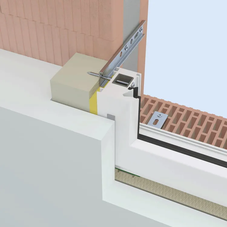Window mounting with the Insulation Frame - XPS