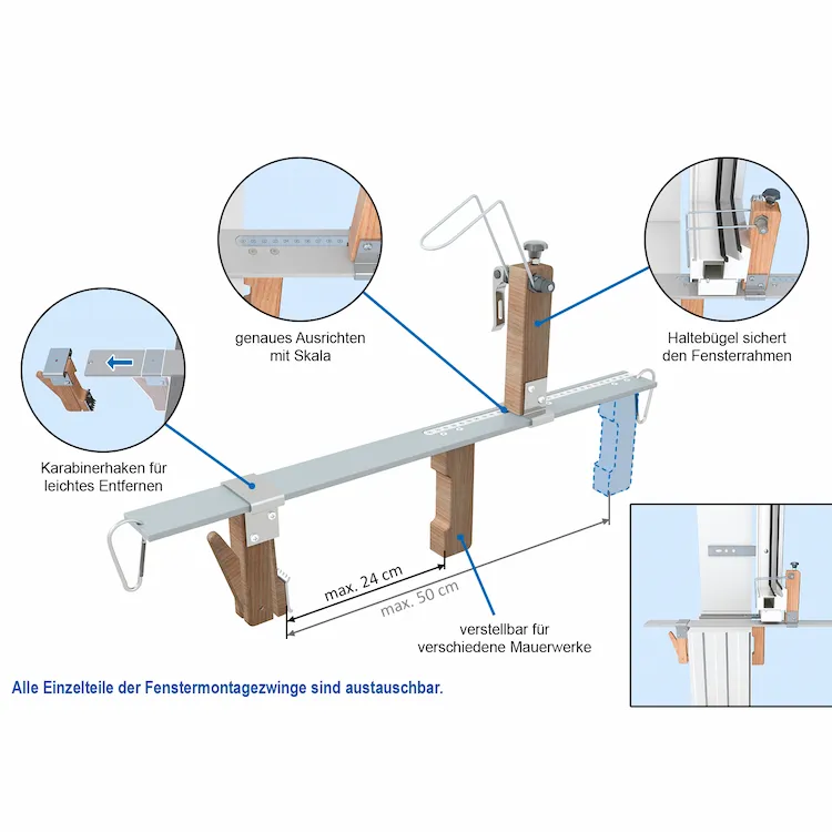 Window Mounting Clamp diagram